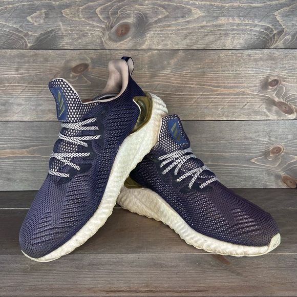 adidas Shoes | Adidas Alpha Boost Gold Metallic Sneakers | Poshmark